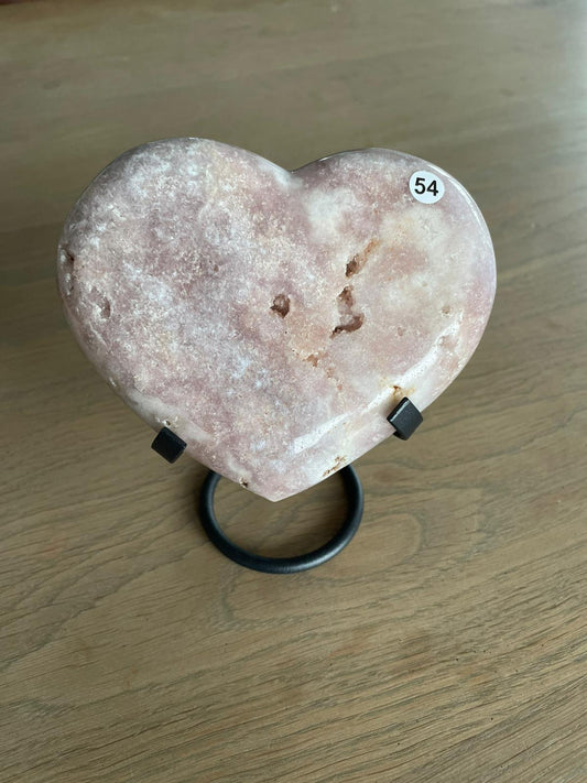 Roze amethist hart