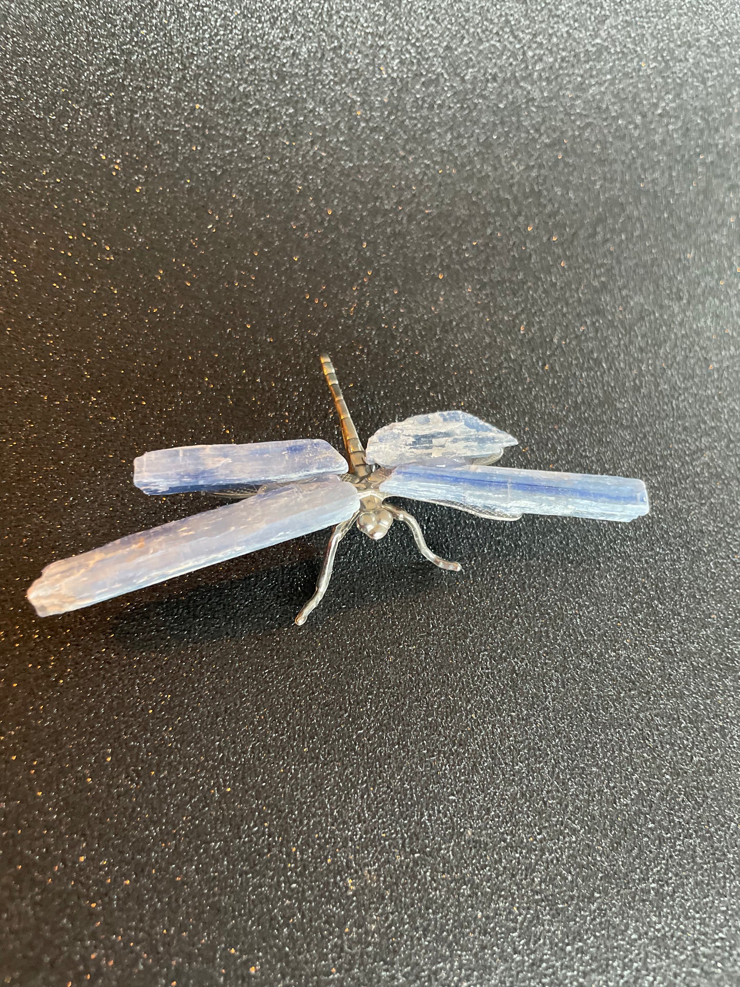 Natuurlijke kyaniet kristal libelle