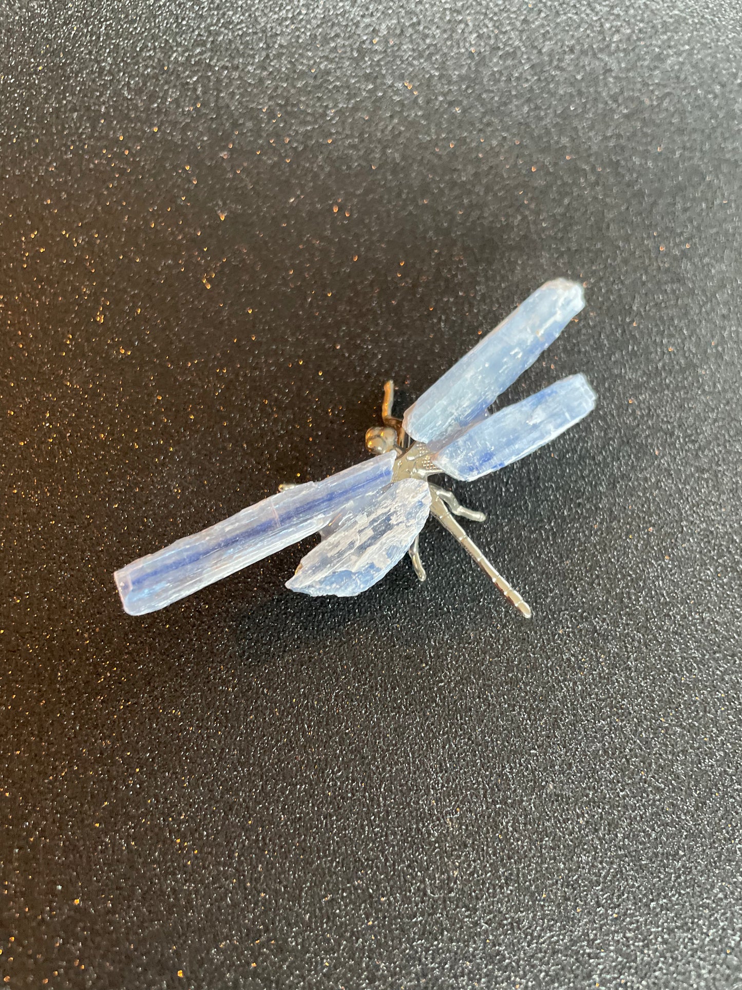 Natuurlijke kyaniet kristal libelle