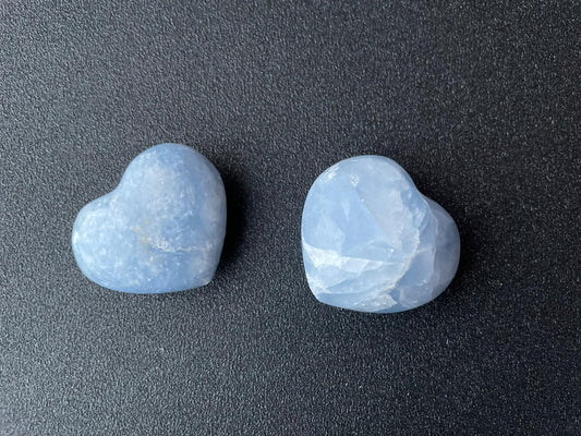 Blauwe calciet harten