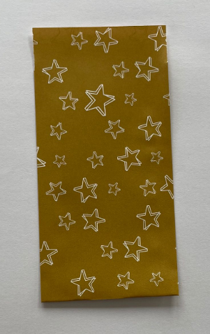 Cadeauzak gouden sterren