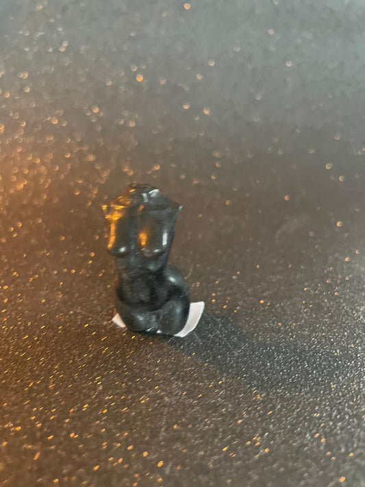 Body obsidiaan met zilver flash