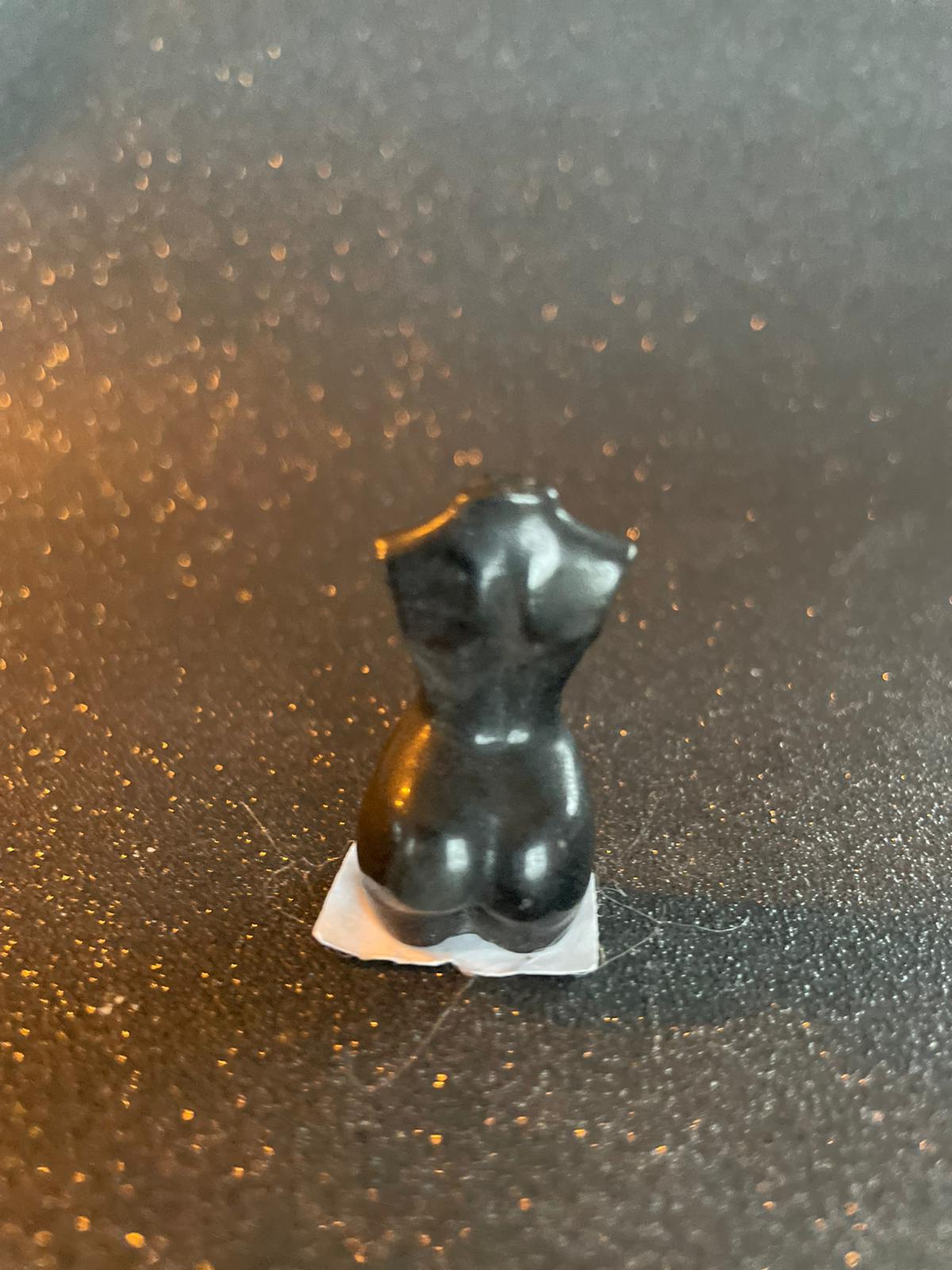 Body obsidiaan met zilver flash
