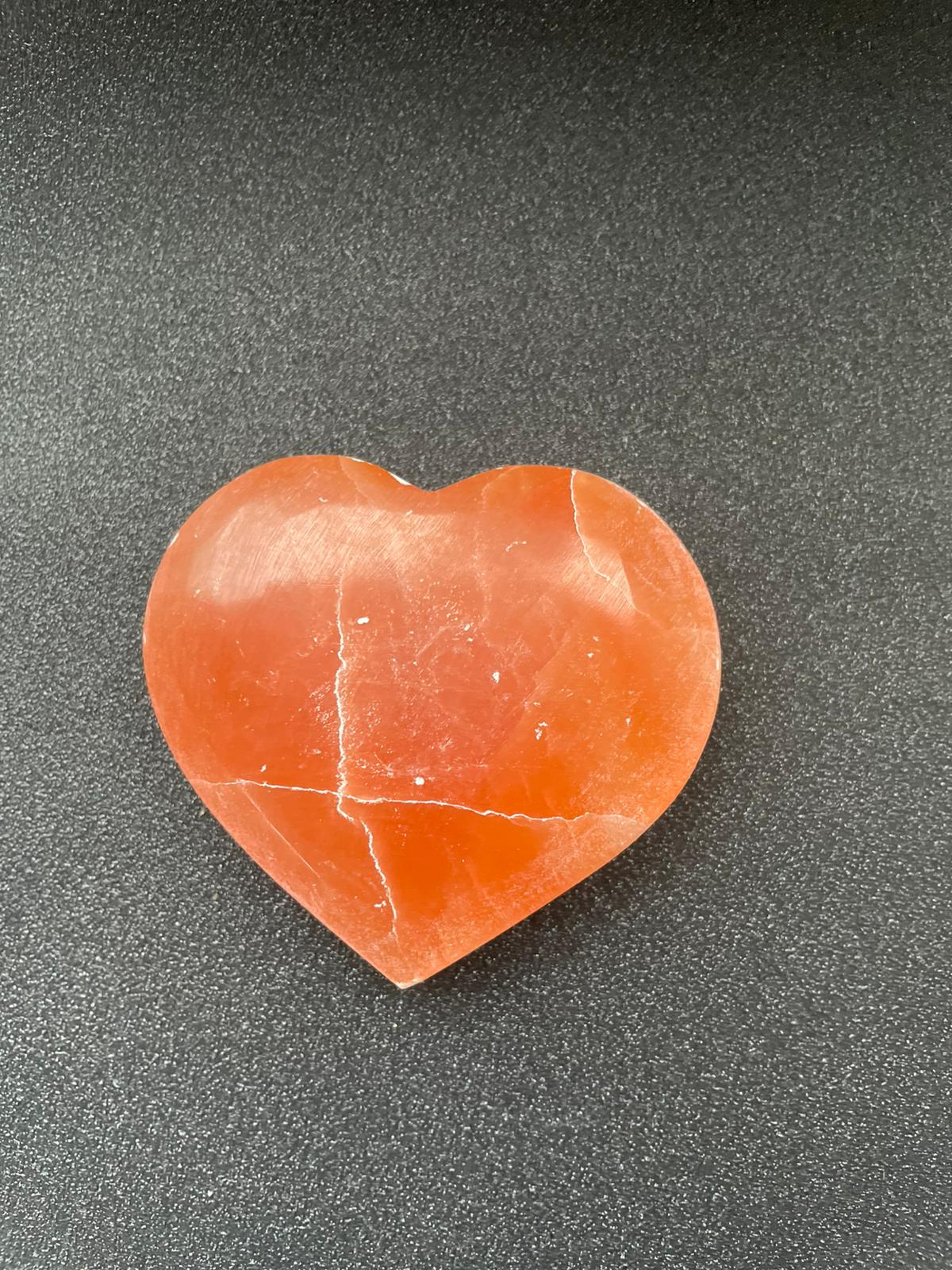 Oranje seleniet hart